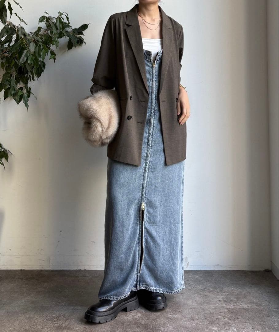 DouDou ドゥドゥ　デニムジャンスカ　38