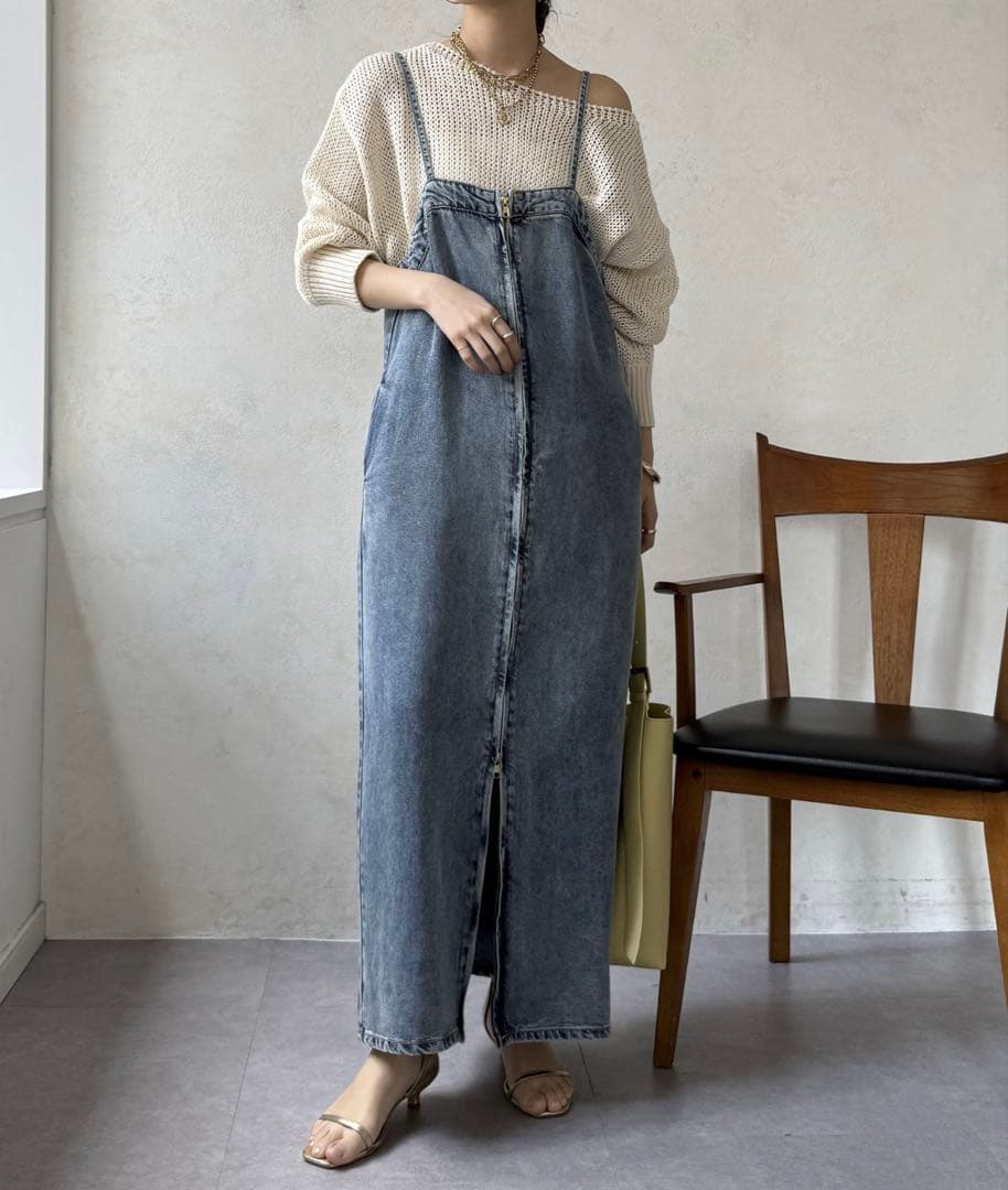 DouDou ドゥドゥ　デニムジャンスカ　38