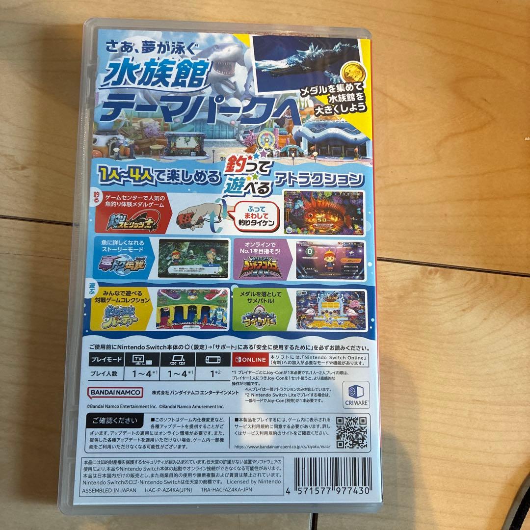 【中古・美品】釣りスピリッツ 釣って遊べる水族館 通常版　サオコン2台セット