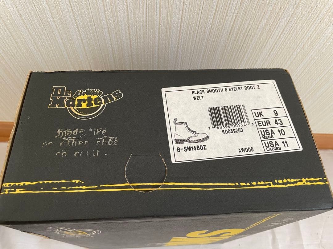 お*ん様 【美品】ドクターマーチン B-SM1460Z 8ホール ブーツ UK9