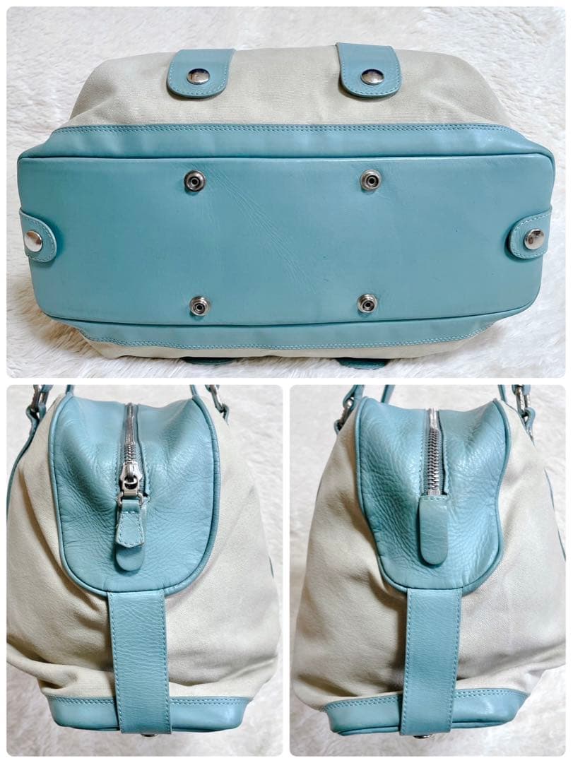 ジャックルコー レザー 切り替え ボストンバッグ トートバッグ キャンバス