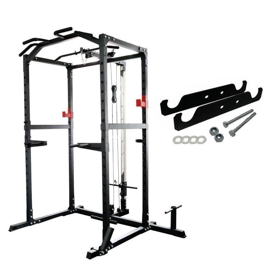 ダンベル積載金具付属 マルチパワーラック12段階b2190 調節可能自宅 家庭用