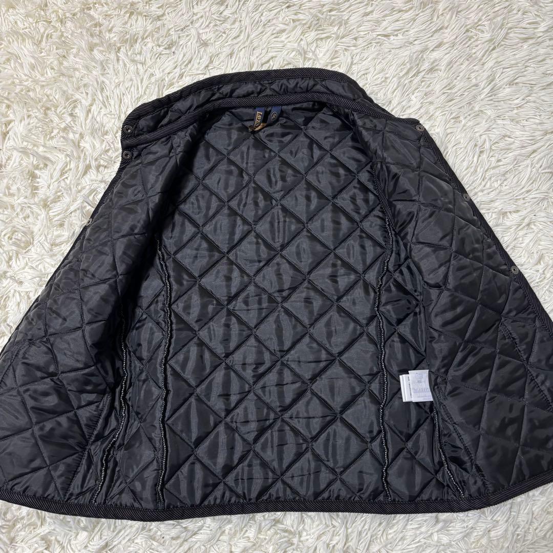 ラベンハム 中綿 キルティングベスト ブラック 黒 イギリス製 ウォッシャブル