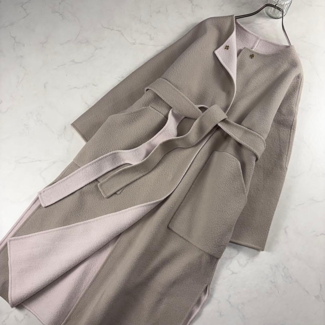 FRAY I.D ✨ウールカシミアバイカラーリバーコート リバーシブル 春カラー