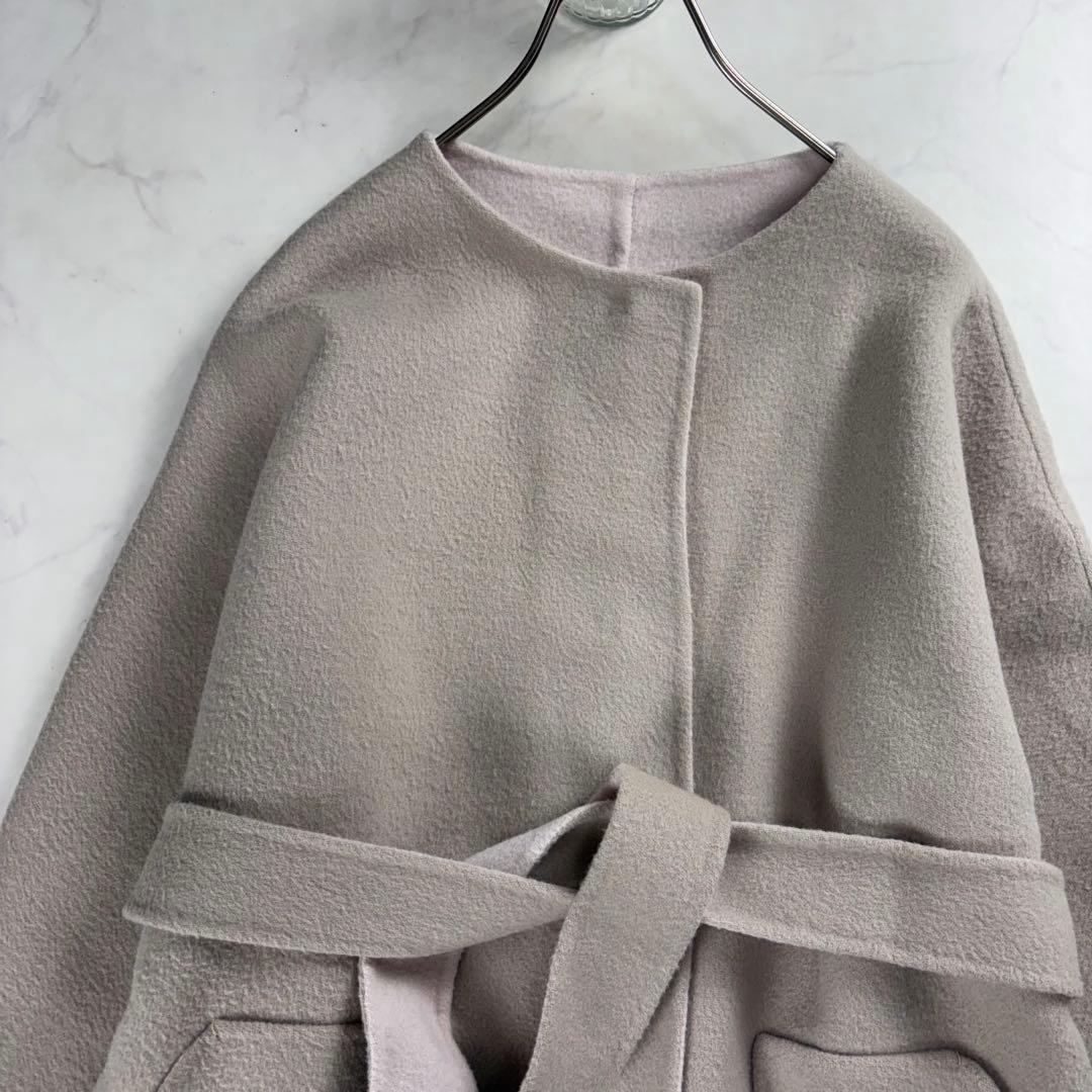 FRAY I.D ✨ウールカシミアバイカラーリバーコート リバーシブル 春カラー