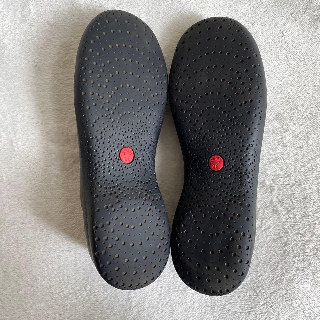 【美品✨】Camper スパイラルコメット　フラットシューズ　レザー　23cm