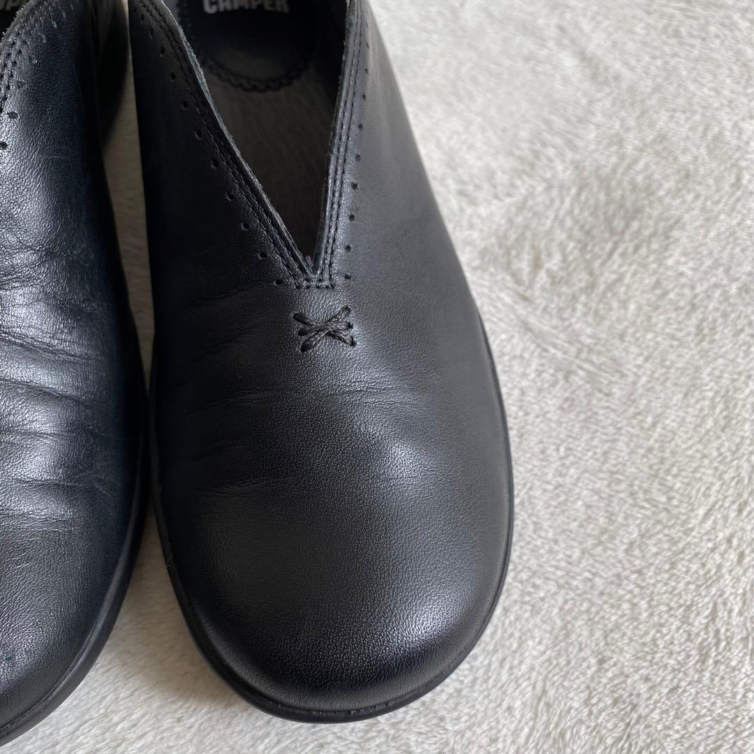 【美品✨】Camper スパイラルコメット　フラットシューズ　レザー　23cm