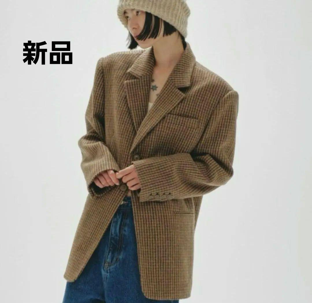 新品 Wool100% Check Jacket 正規品