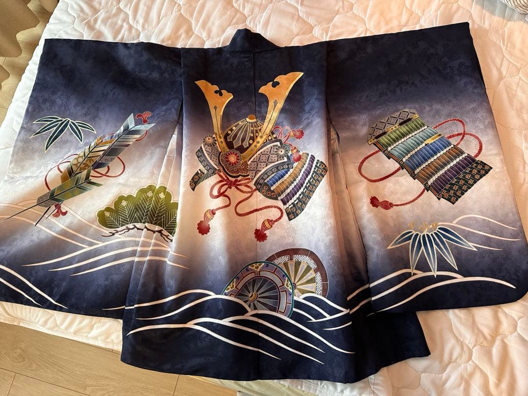 【五歳　七五三用着物12点フルセット】※肩上げ済