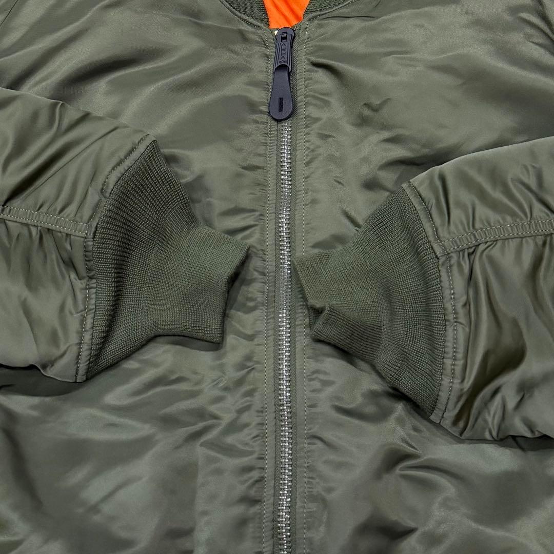 1900　アルファインダストリーズ　MA-1フライトジャケット　４L　グリーン