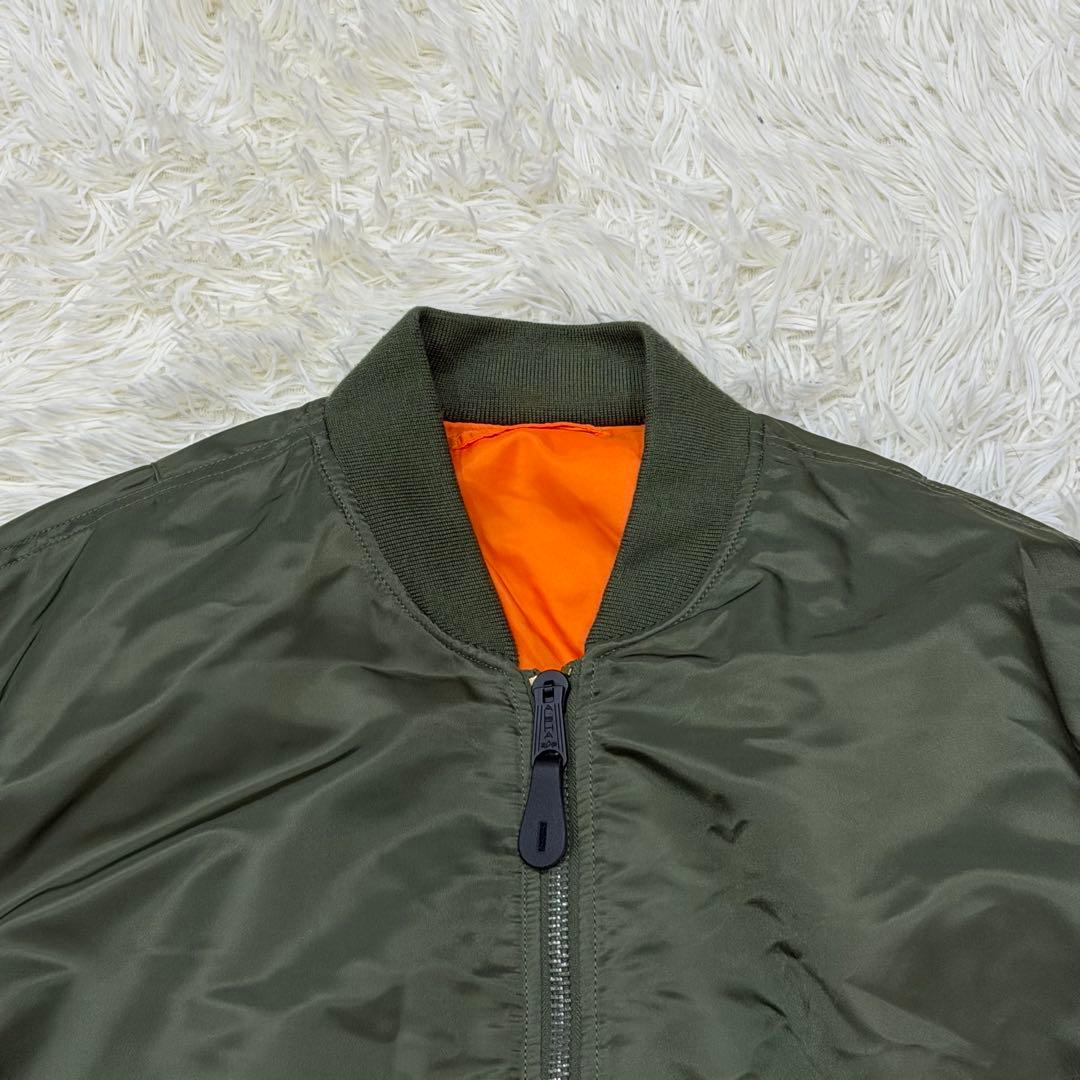 1900　アルファインダストリーズ　MA-1フライトジャケット　４L　グリーン