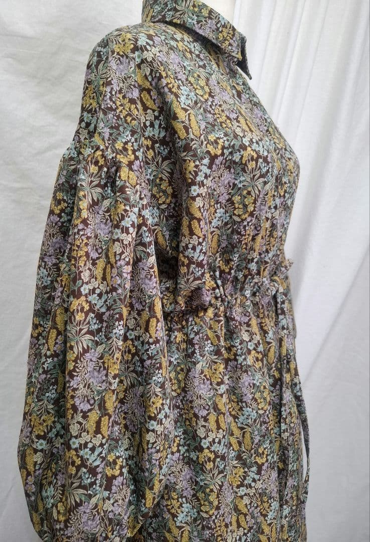 キナコ様 コーデュロイフレアワンピース