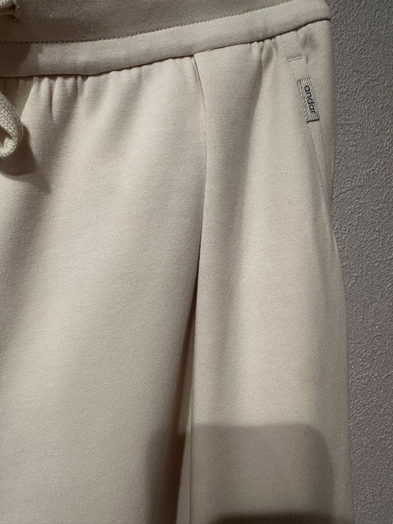 andar【極美品】Mildmoothワイドパンツ ライトベージュ ショートS