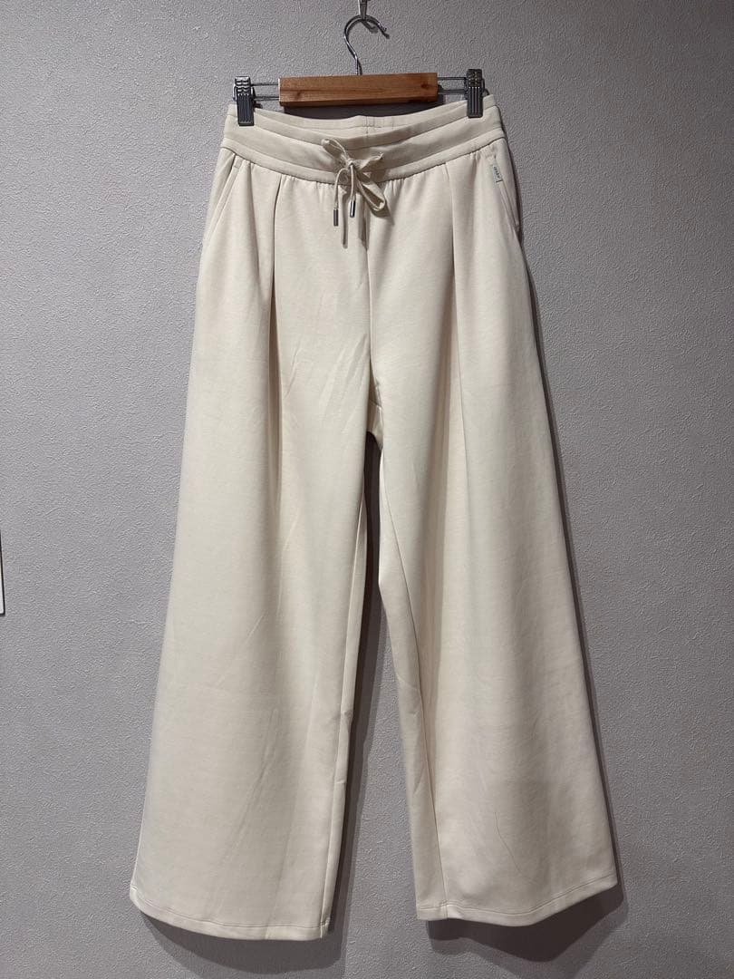 andar【極美品】Mildmoothワイドパンツ ライトベージュ ショートS