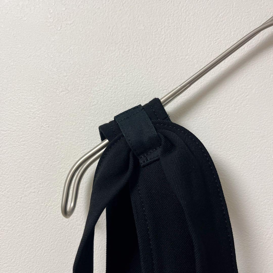 yori　サロペット　レディース　36　リボン　オールインワン　黒　裏起毛