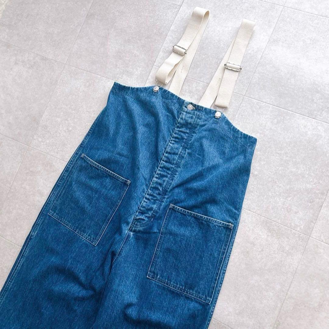 美品✨nest robe ネストローブ デニムデッキサロペット ゆったり 近年