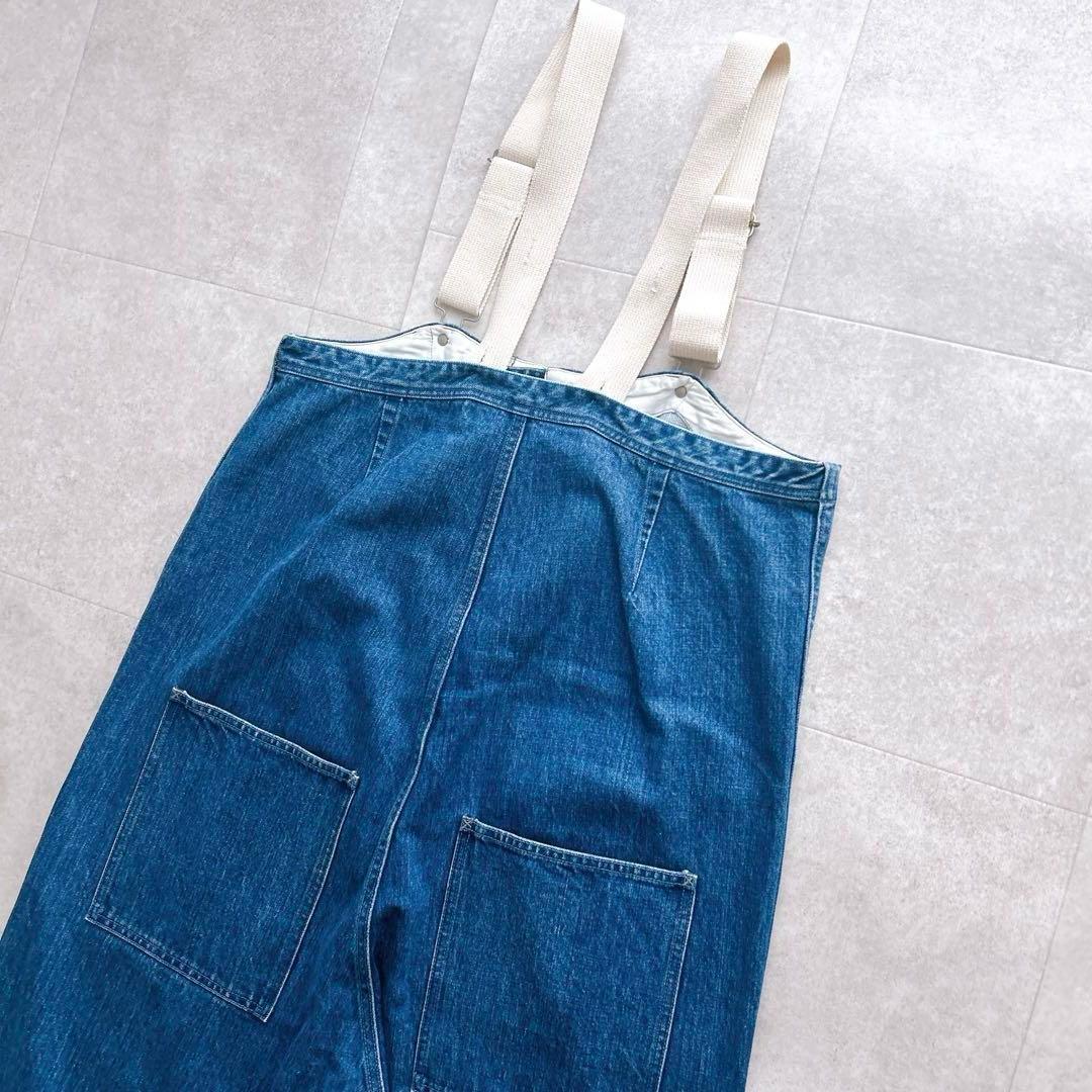 美品✨nest robe ネストローブ デニムデッキサロペット ゆったり 近年