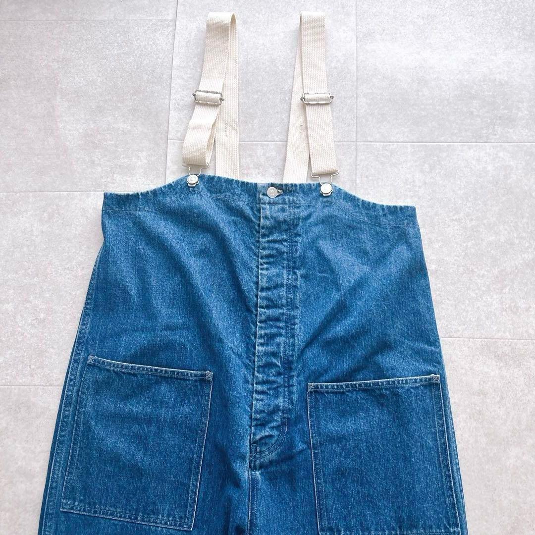 美品✨nest robe ネストローブ デニムデッキサロペット ゆったり 近年