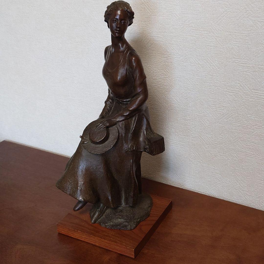 ブロンズ彫刻像：風はこぶ夢【作：大道寺光弘】