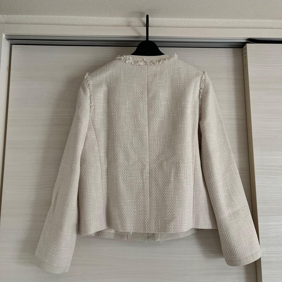 allureville ツイードノーカラージャケット