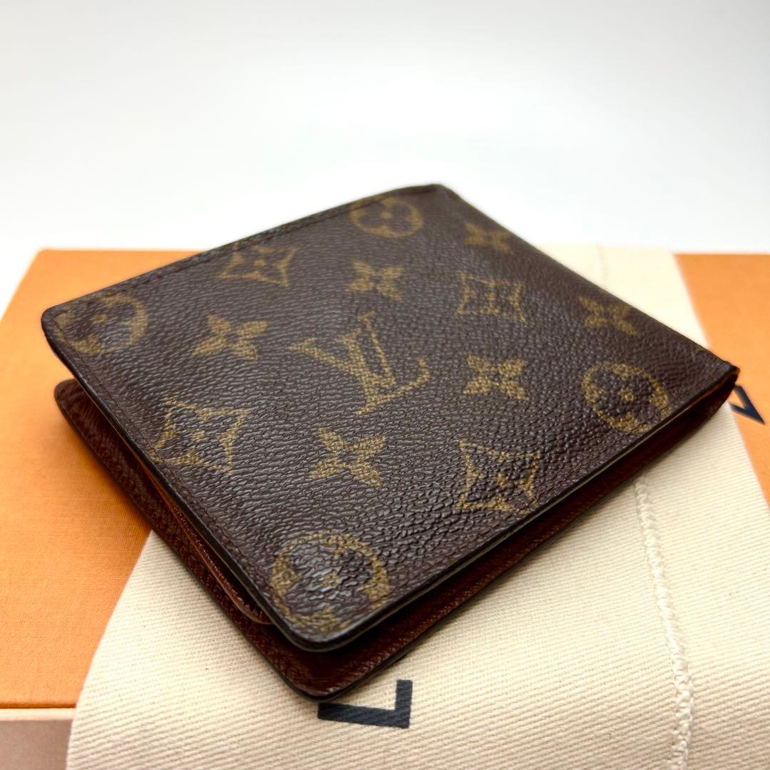 鑑定済 ルイヴィトン モノグラム 人気 2つ折財布
