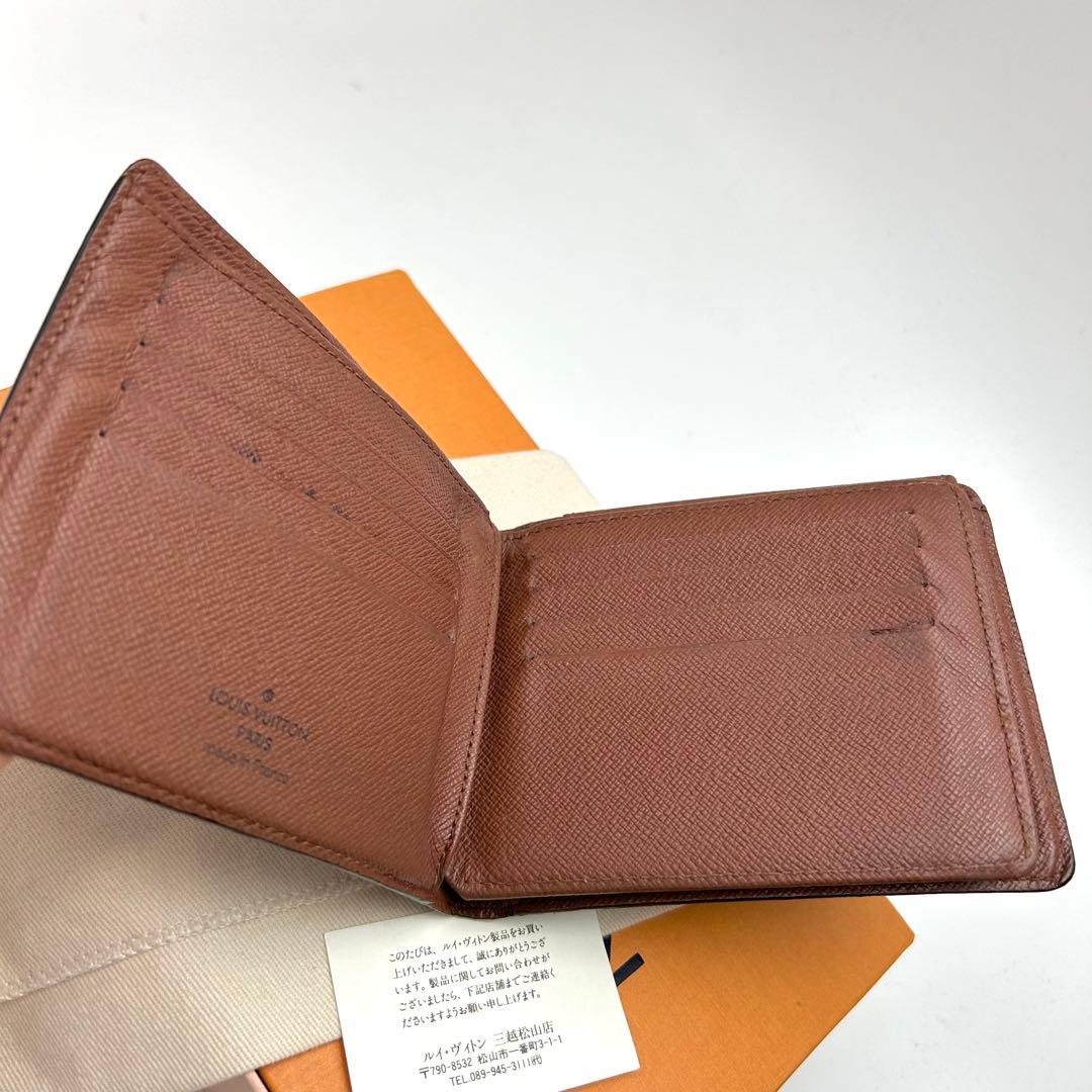 鑑定済 ルイヴィトン モノグラム 人気 2つ折財布