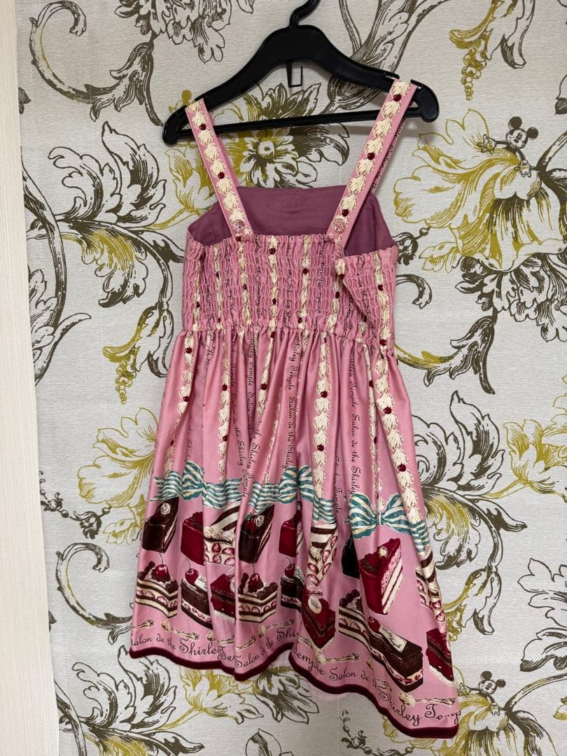 Shirley Temple ケーキ柄ノースリーブワンピース120