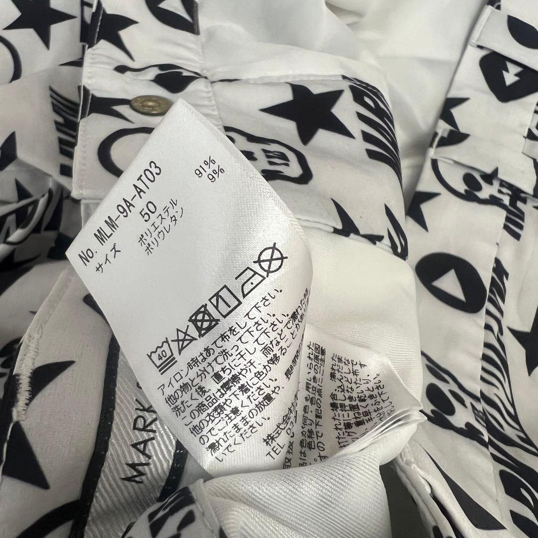 MARK&LONA マークアンドロナ　ショートパンツ　ズボン　メンズ　総柄　ロゴ