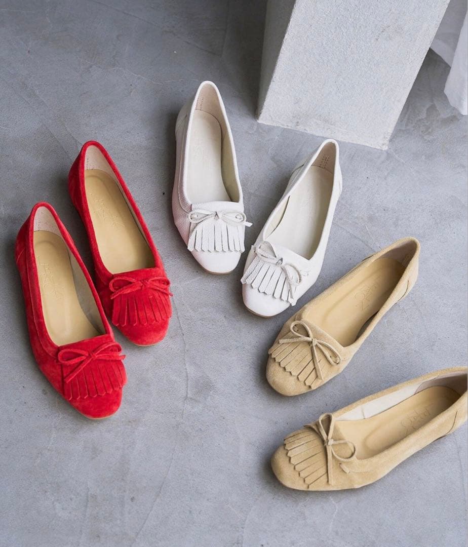 レザーキルトタッセルフラットIENA JOURNAL Spick andSpan