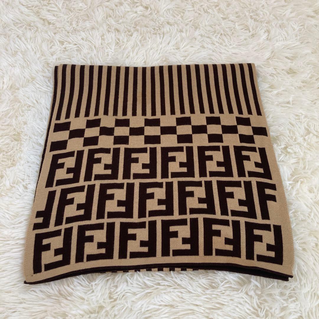 FENDI フェンディ マフラー ズッカ ペカン柄 ストール