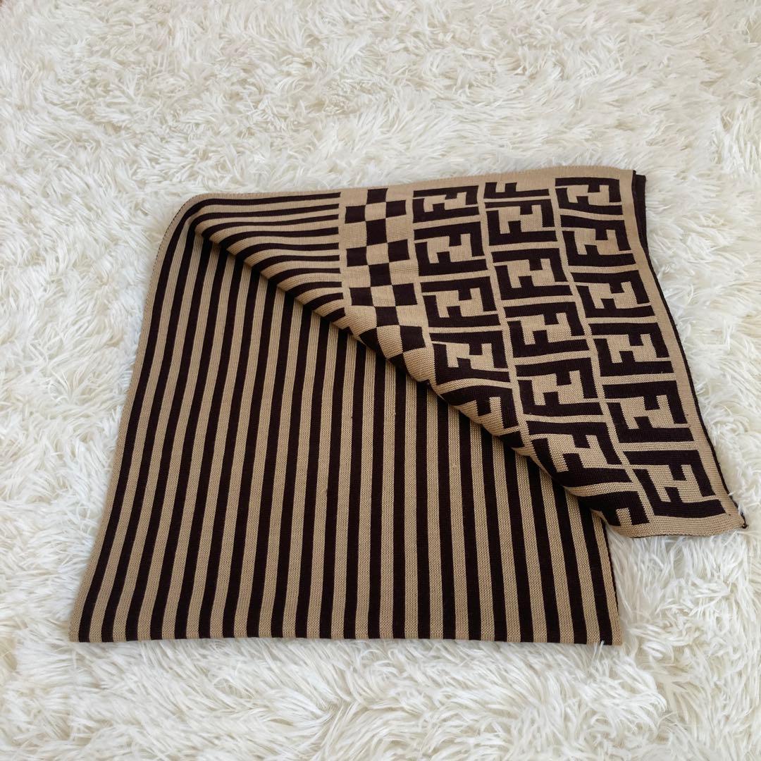 FENDI フェンディ マフラー ズッカ ペカン柄 ストール