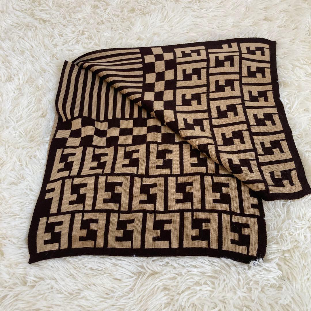 FENDI フェンディ マフラー ズッカ ペカン柄 ストール