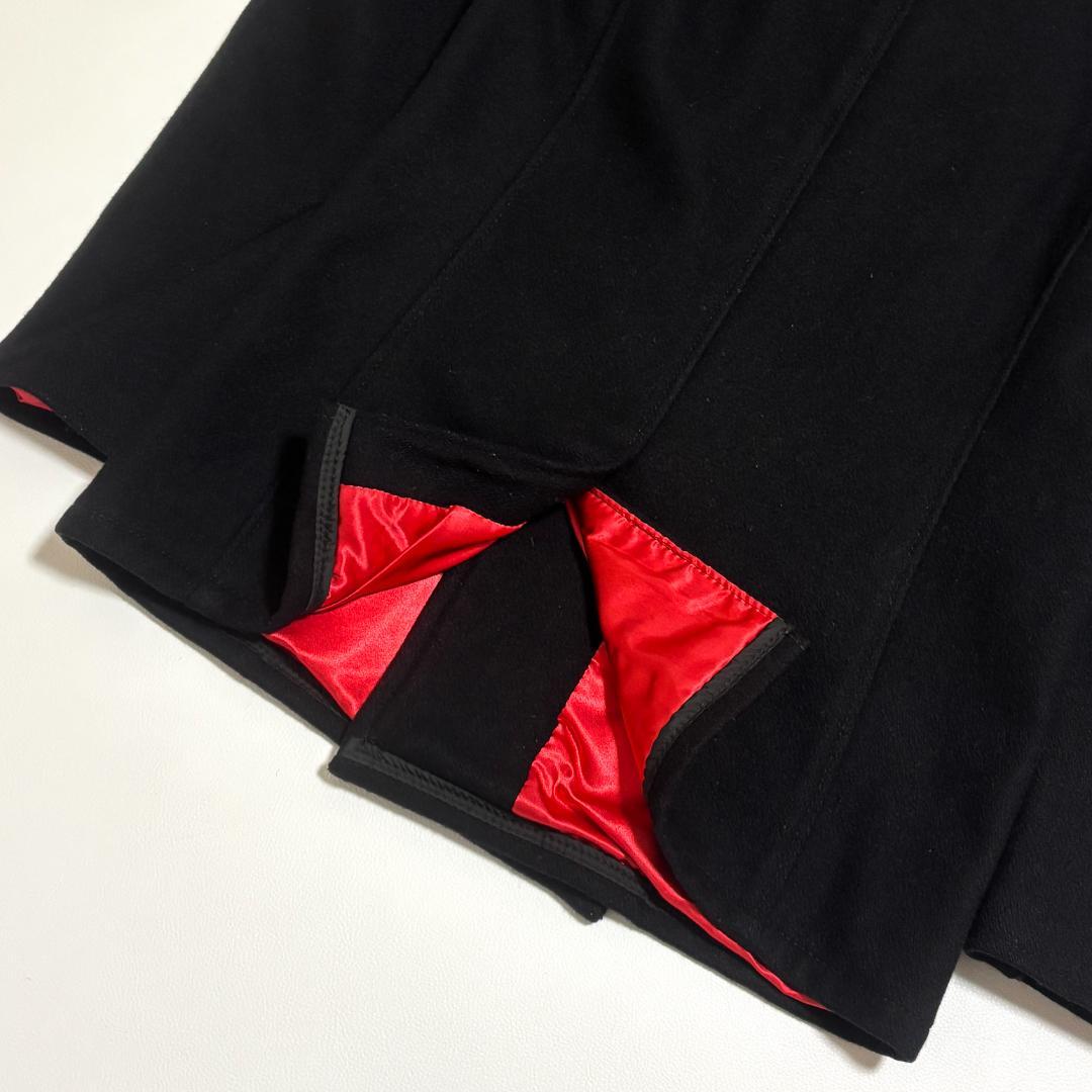 希少 Schott ピーコート USA製 レザーパイピング 40 L 黒 赤