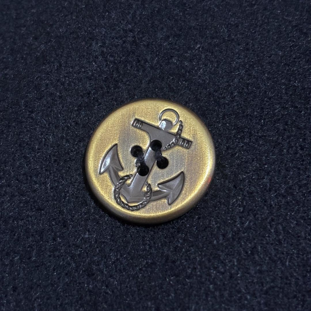 希少 Schott ピーコート USA製 レザーパイピング 40 L 黒 赤