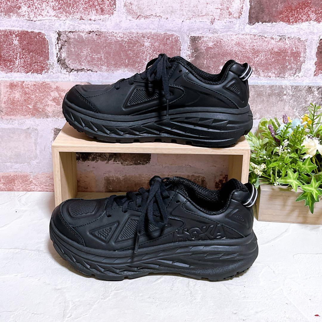 未使用級【ホカオネオネ】ランニングシューズ ボンダイ 黒 22.5 試着のみ