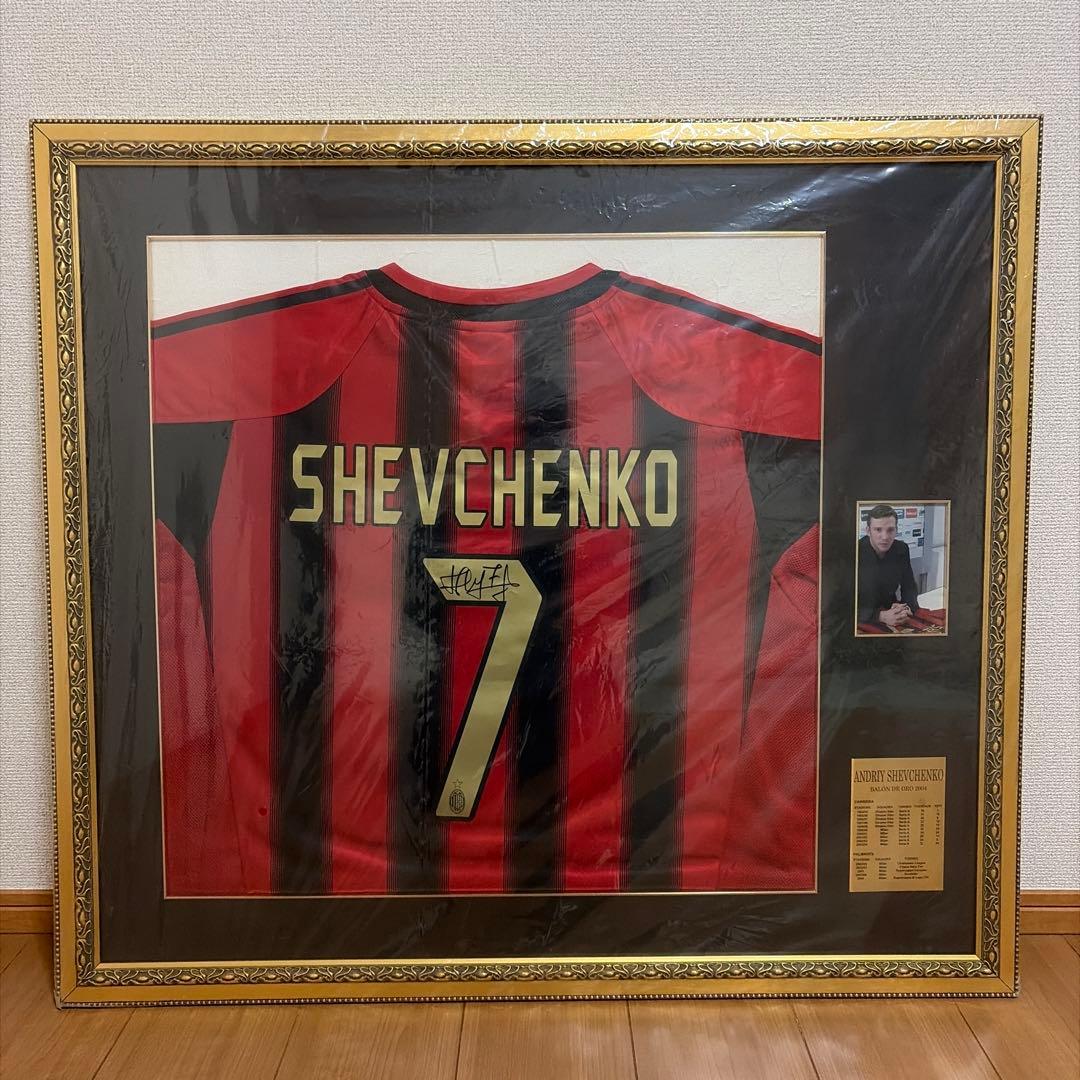 シェフチェンコ　バロンドール受賞記念　サイン入りユニフォーム 100枚限定