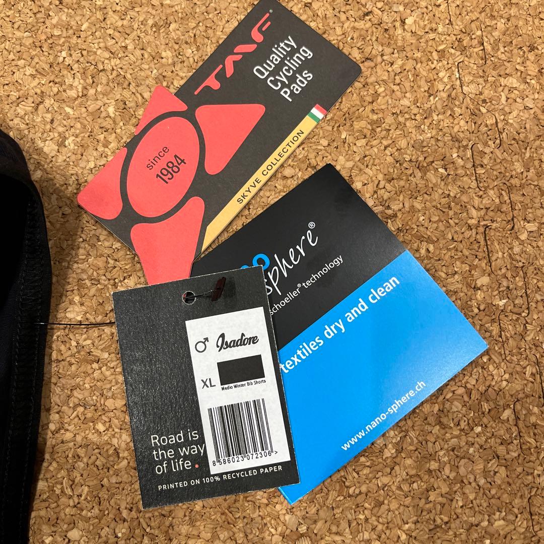 新品IsadoreビブショーツMedio Witer Bib Shorts XL