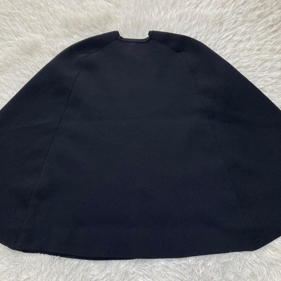 UNITED ARROWS ケープ カーディガン 金ボタン タキマキ ブラック