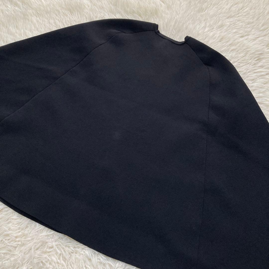 UNITED ARROWS ケープ カーディガン 金ボタン タキマキ ブラック