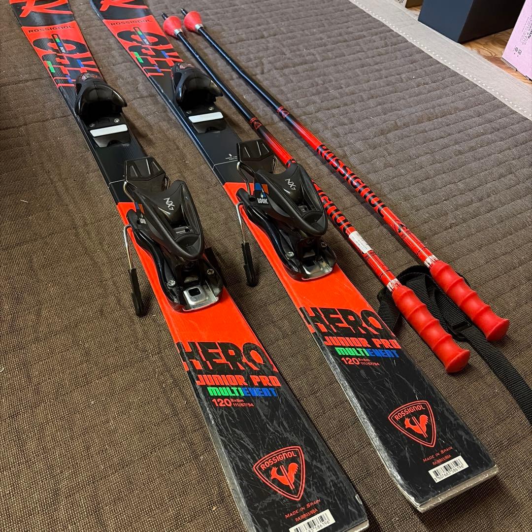 Rossignol Hero 120cm スキーセット