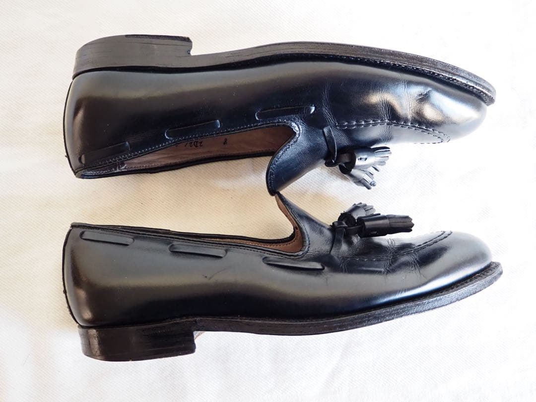 靴 Alden 660 Black Tassle Loafers US 8