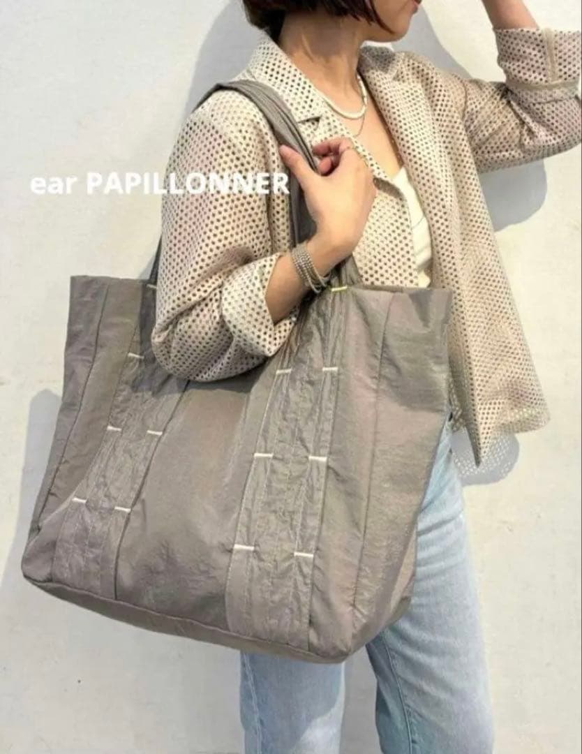 ear PAPILLONNER　ライトビッグトートバッグ