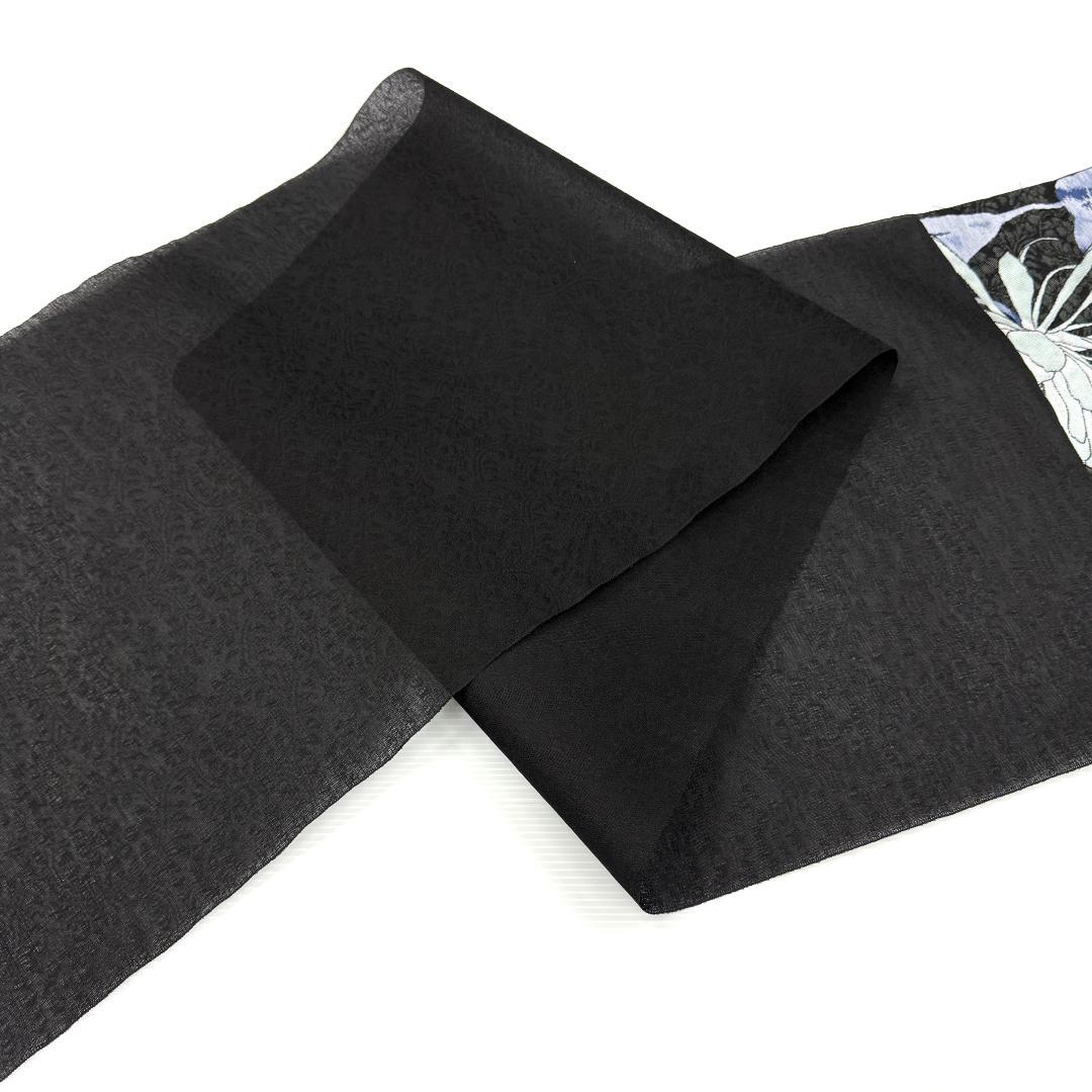 訳あり　名古屋帯　西陣織　千地泰弘　月下美人　お仕立て込み