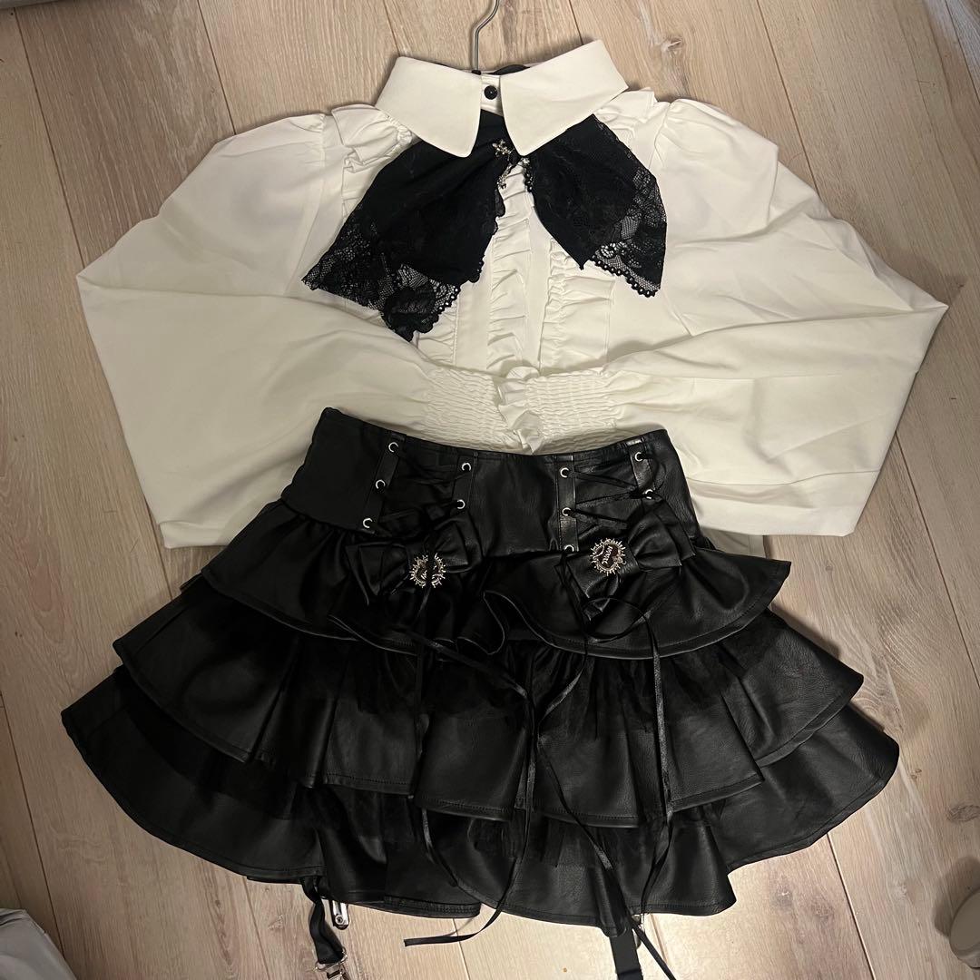 Qooza IMVAL Frill Volume Skirt 地雷系