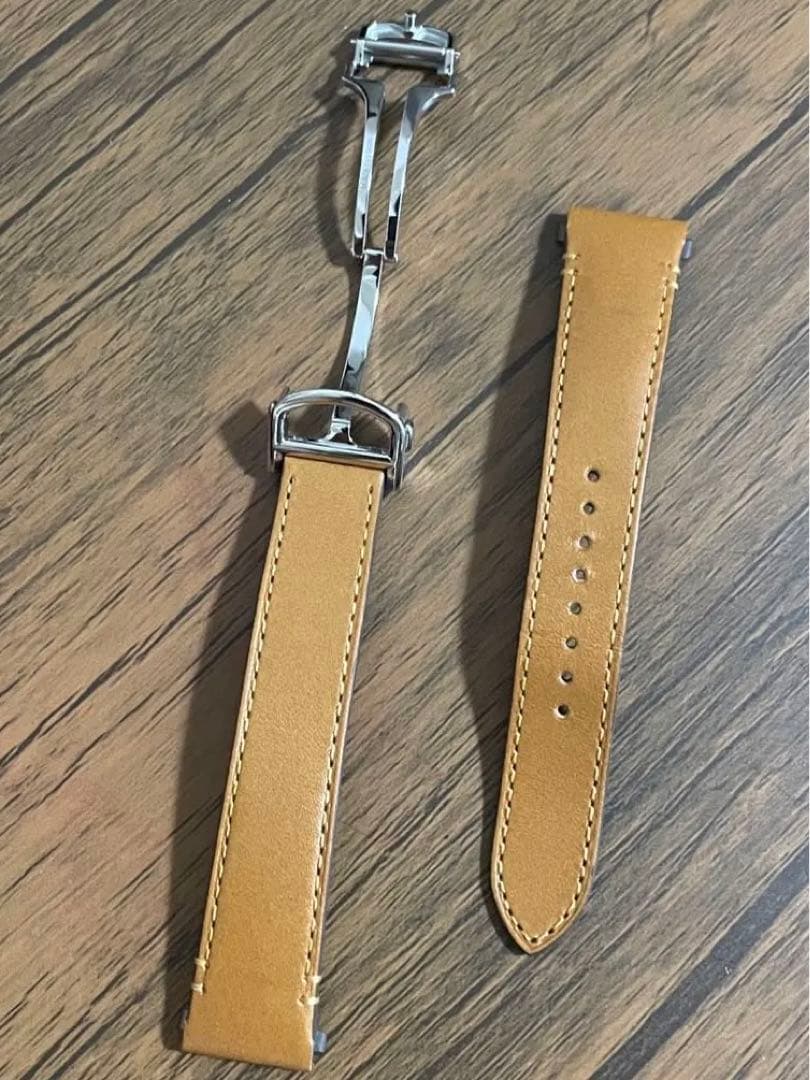 Cartier カルティエサントスMM(WSSA0029)用レザーベルト