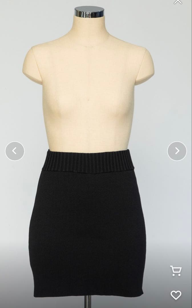 クローイページ 未使用 WCJ インナー付きリブニットスカート