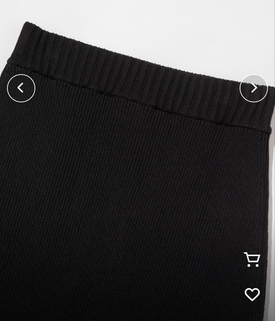 クローイページ 未使用 WCJ インナー付きリブニットスカート