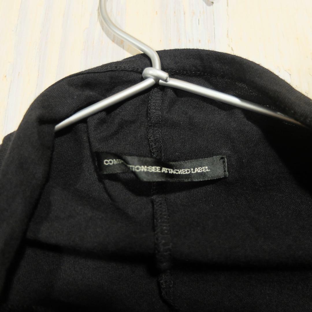 Y's ヨウジヤマモト変形カットソー　黒　サイズ2 made in Japan