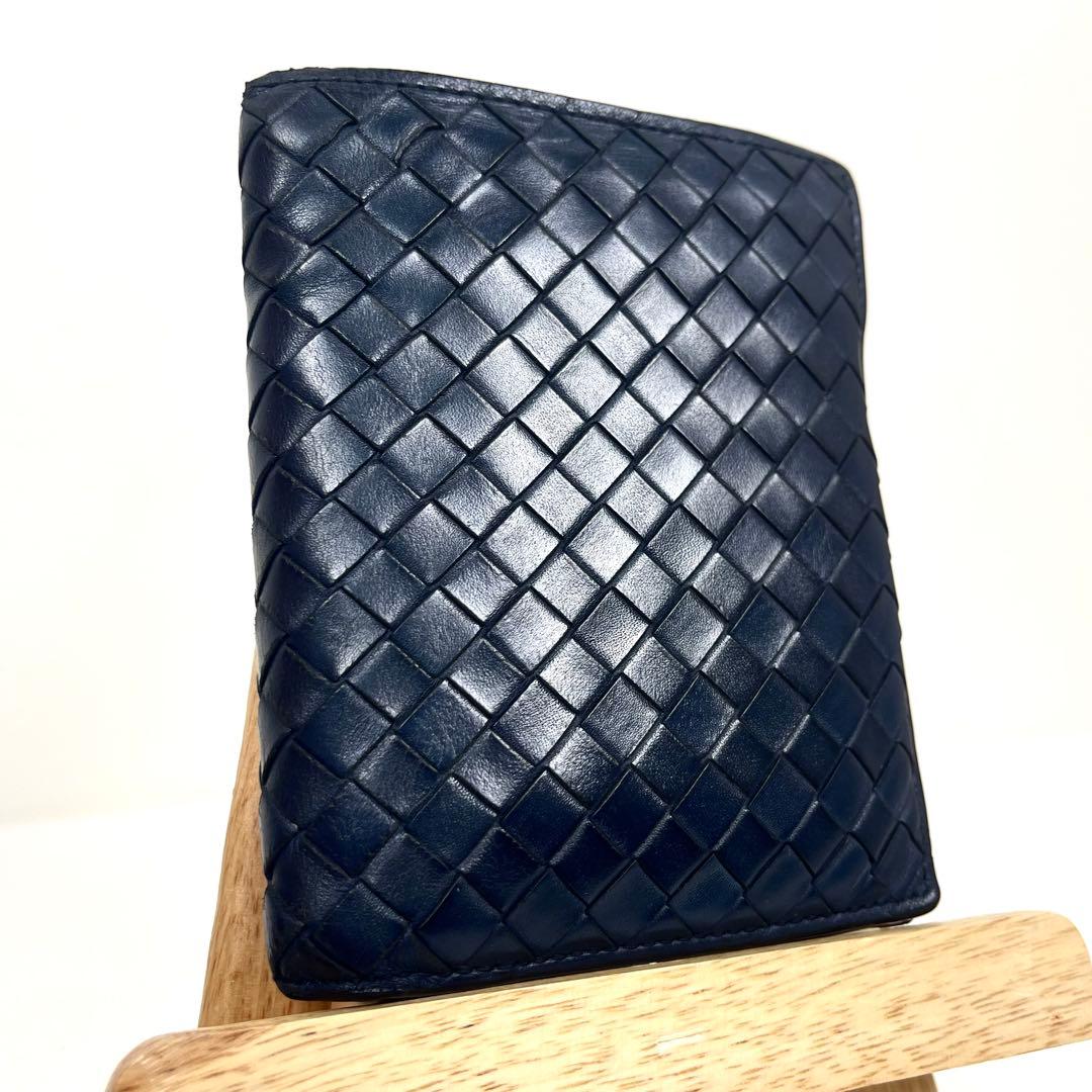 ボッテガヴェネタ　二つ折り財布　イントレチャート　コンパクト　レザー　付属付き