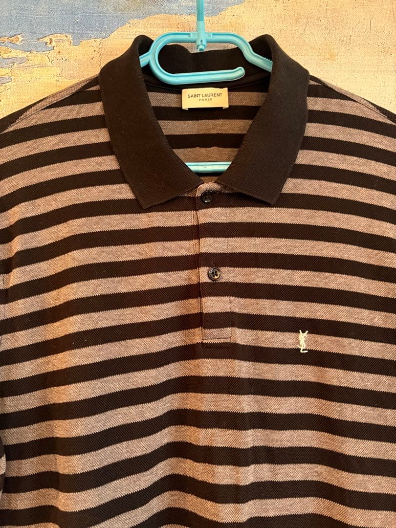 【SAINT LAURENT PARIS】 ポロシャツ_Lサイズ_定価4万程度